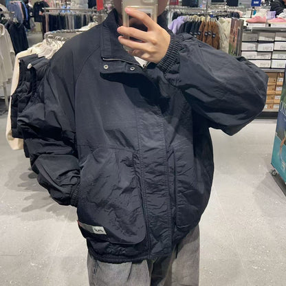 韓國 FILA Cut-Out Color-Block Woven Fleece Double-Sided Reversible Jacket【FA022】