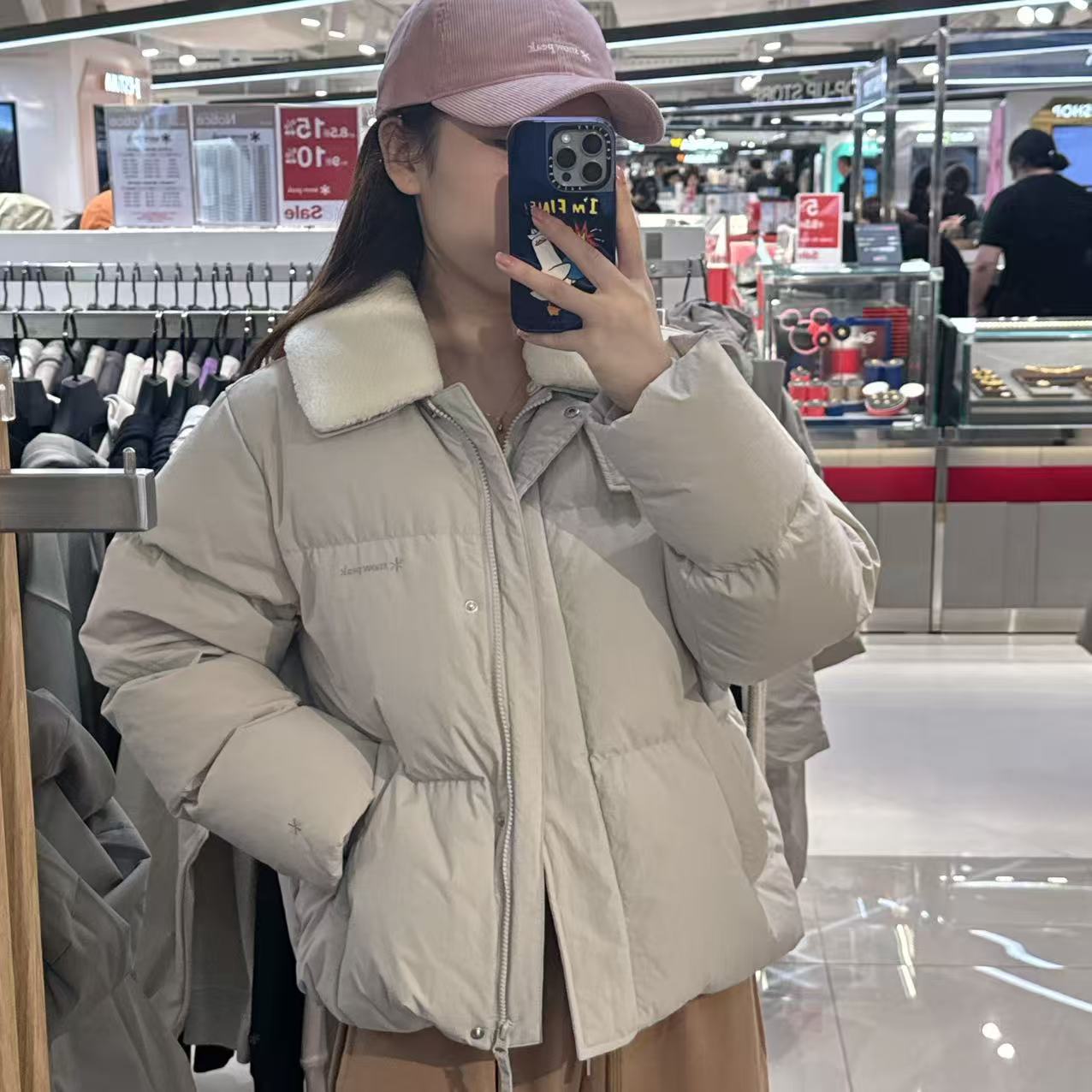 韓國 Snowpeak Women's Collar Buckle Neck Heavy Down Jacket (鴨絨)【SN065】