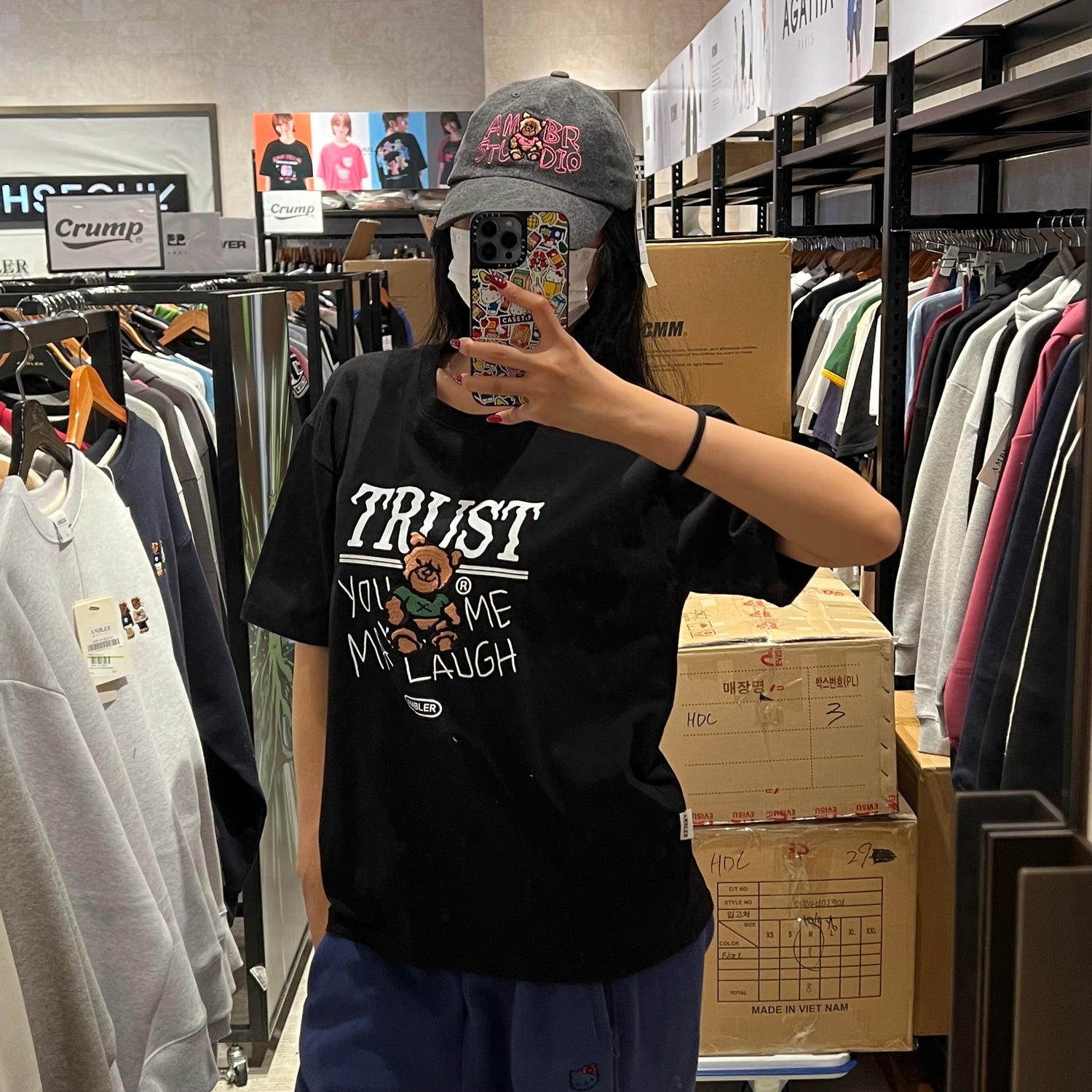 韓國 Ambler Trust Bear Overfit Short Sleeve T-Shirt【AR022】 - STT Mall HK 靚太網購