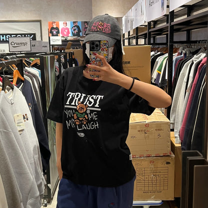 韓國 Ambler Trust Bear Overfit Short Sleeve T-Shirt【AR022】 - STT Mall HK 靚太網購