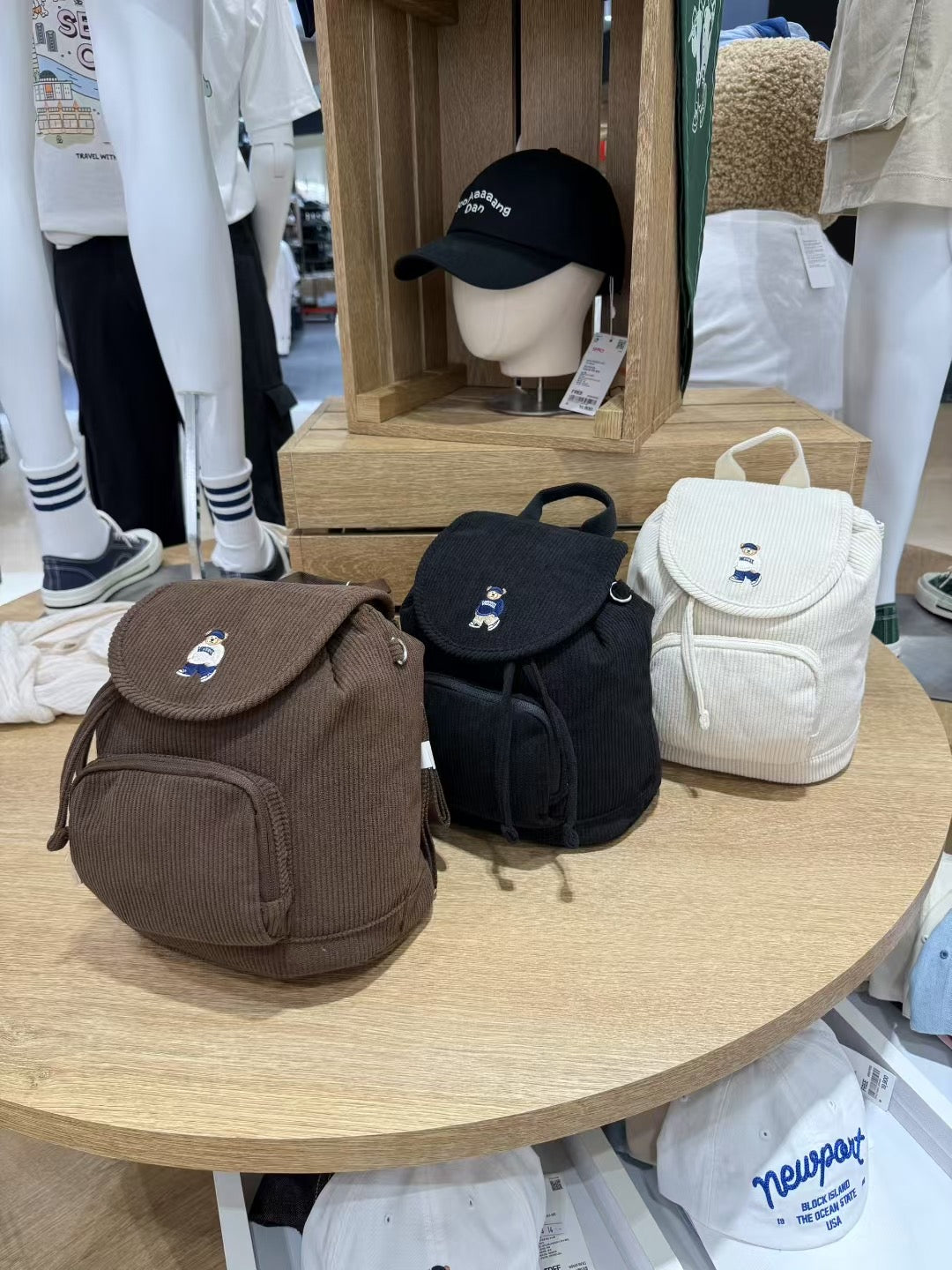 韓國 SPAO Corduroy Mini Backpack【SP252】