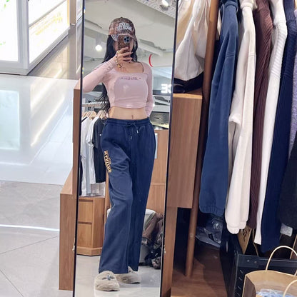 韓國 Marithe Francois Girbaud Logo Sweat Pants【MF765】