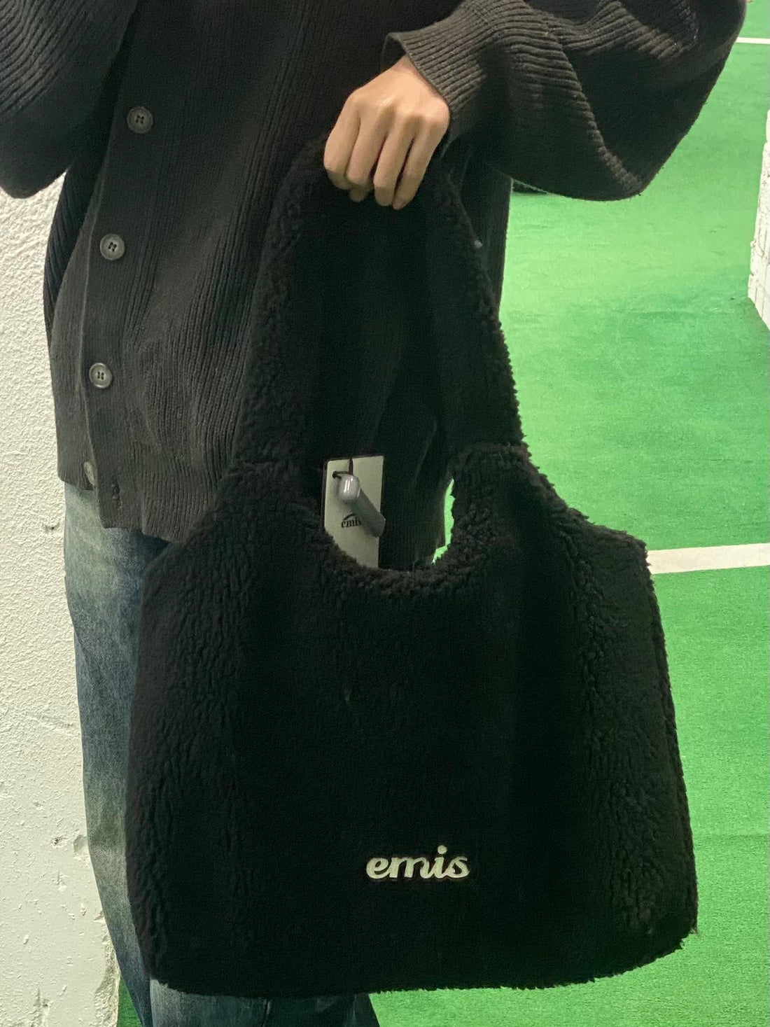 韓國 EMIS Shearling Shoulder Bag【ES013】