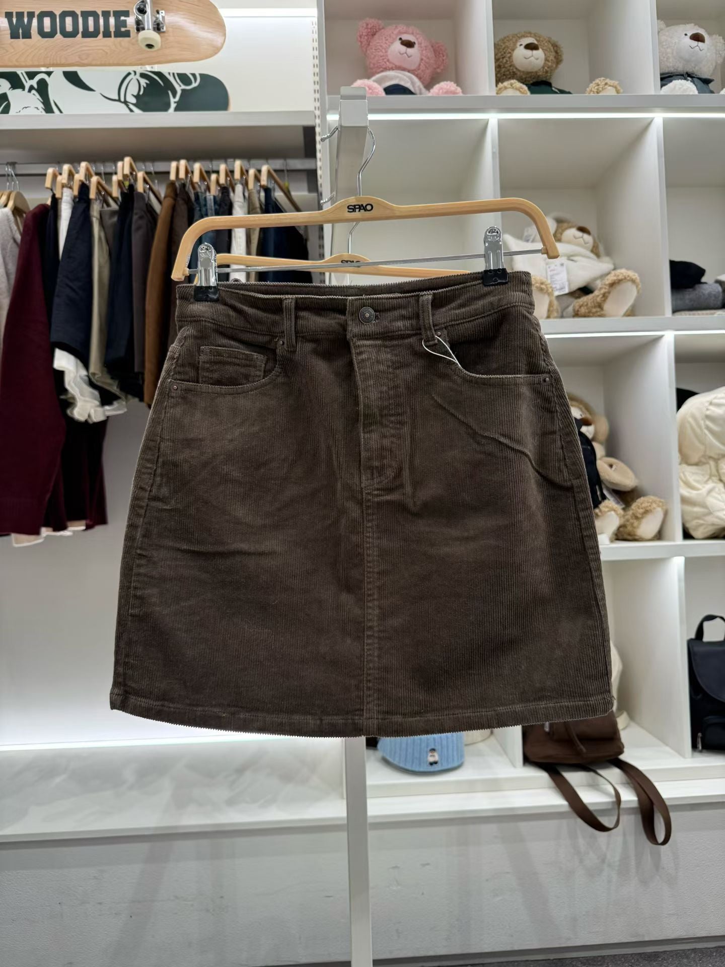 韓國 SPAO Corduroy Mini Skirt【SP283】