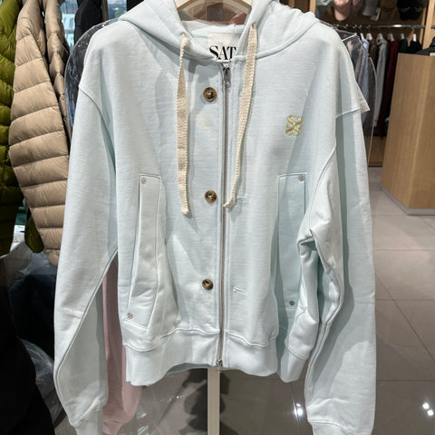 韓國 Satur Teo Cotton All Day Hood Zip-up【SR058】