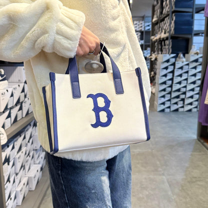 韓國 MLB Basic Big Logo Canvas Small Tote Bag 【MB081】 - STT Mall HK 靚太網購