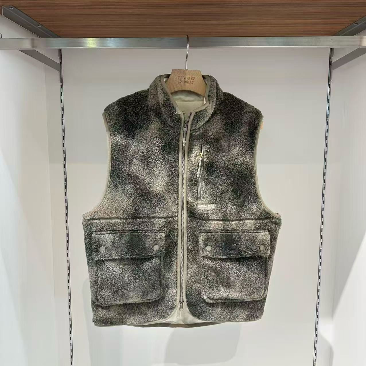 韓國 Wacky Willy Reversible Fleece Vest【WW098】