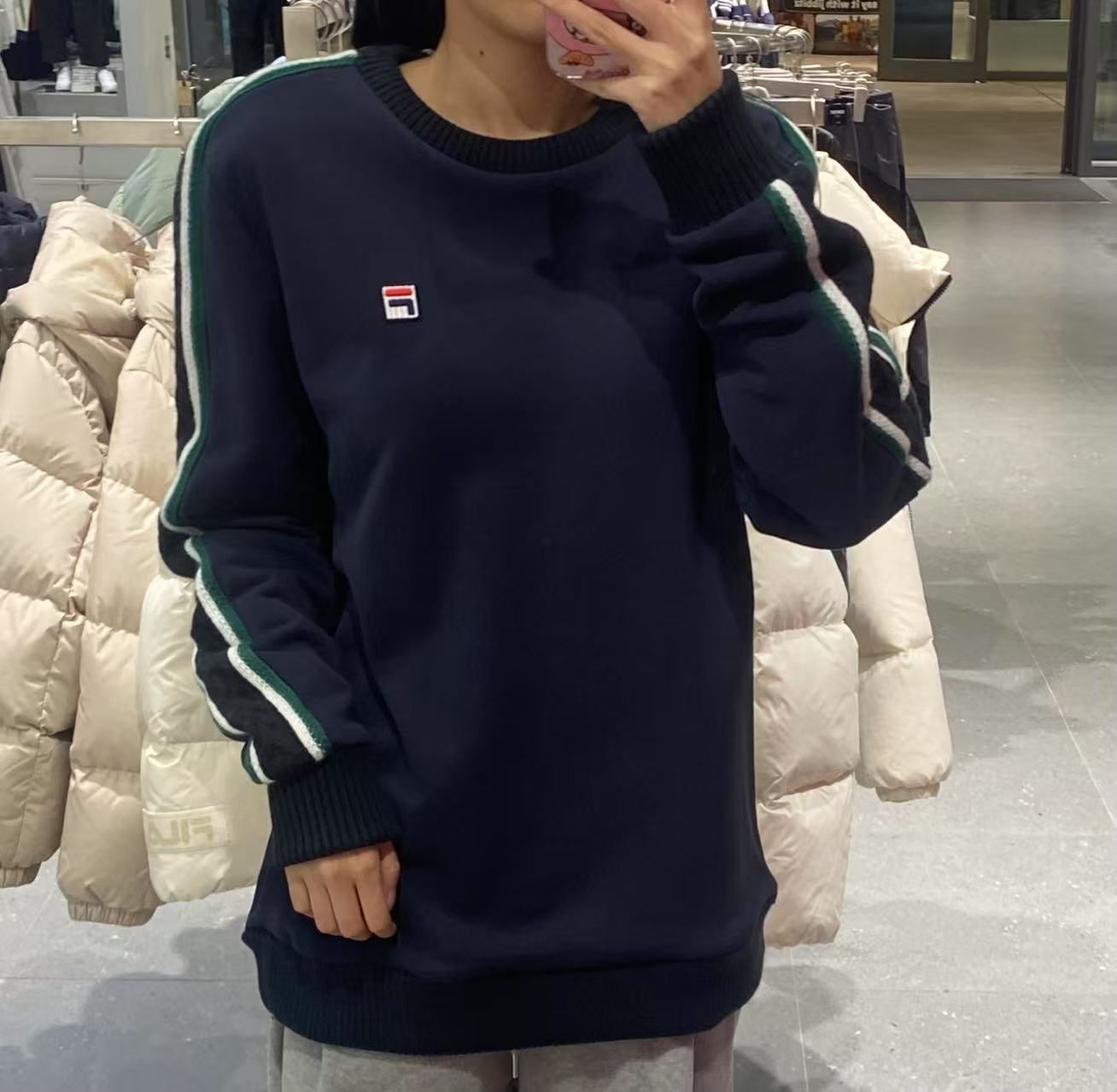 韓國 FILA Box Collection Knit Sweatshirt【FA222】