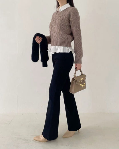 韓國 HowLuk 牛仔褲 刷薄毛  (冬季款)【H2562】