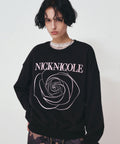 【現貨】韓國 Nick Nicole Volume Nicloe Rose Sweatshirt【NK008】