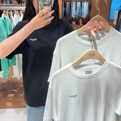 韓國 Marithe Francois Girbaud Women's 3PACK UNISEX SMALL REGULAR LOGO TEE【MF436】