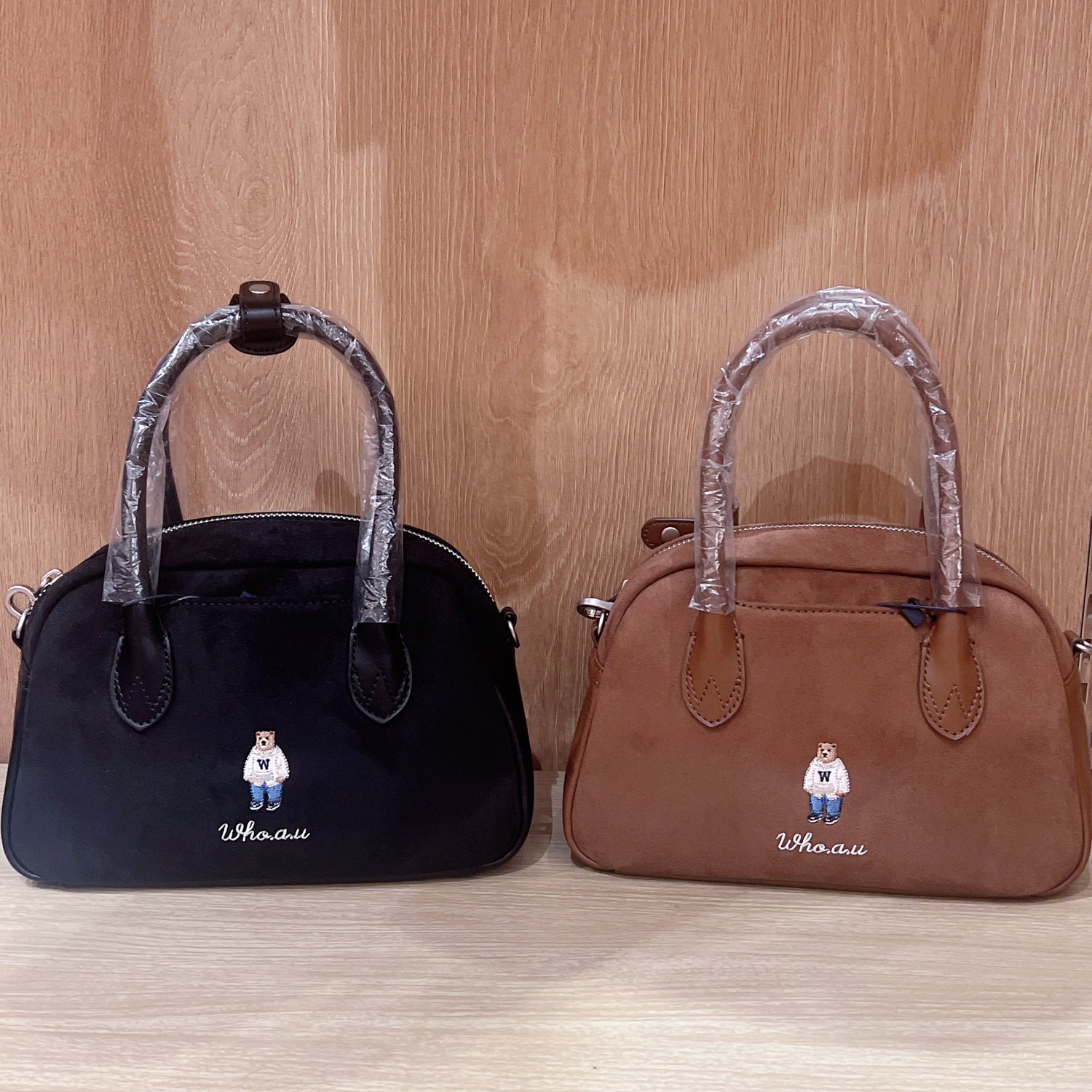 韓國 Who.A.U Sude Boston Bag【WA198】