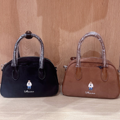 韓國 Who.A.U Sude Boston Bag【WA198】