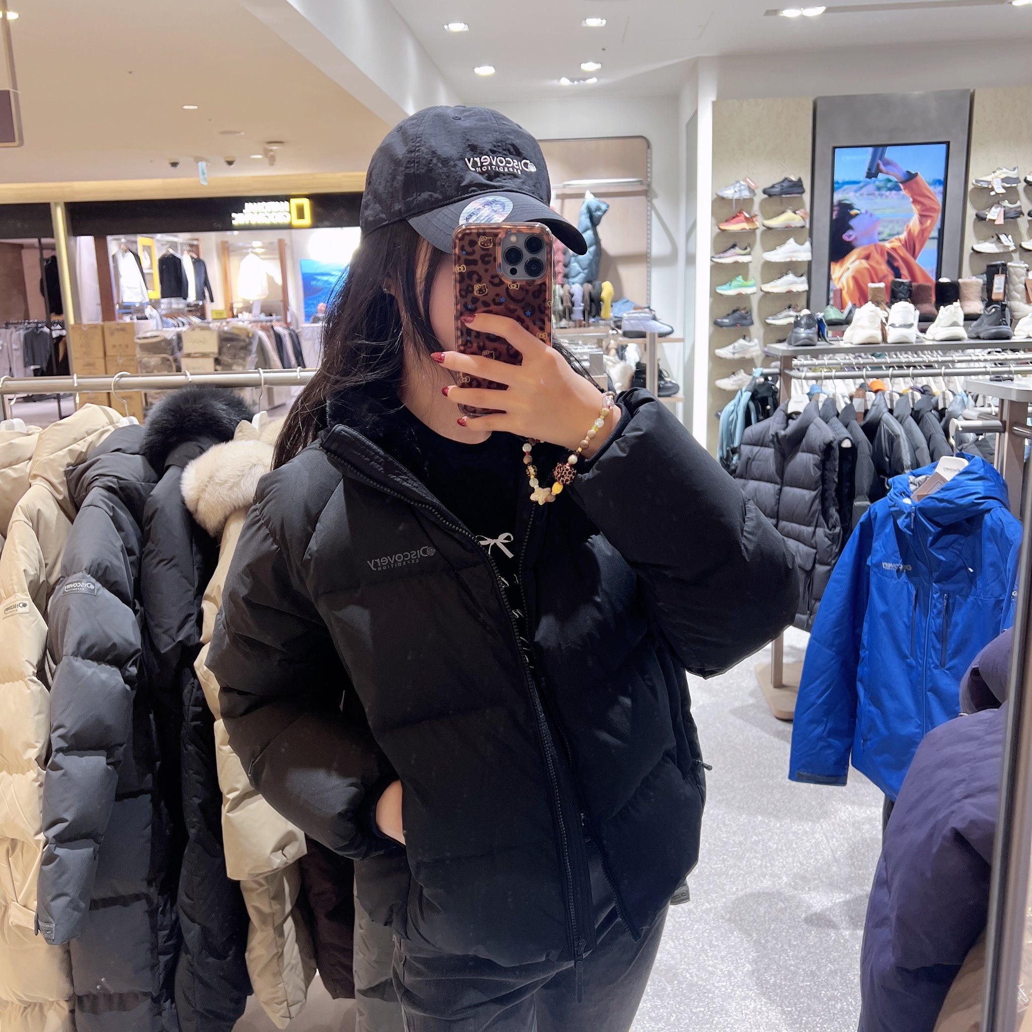 韓國 Discovery Women's Olive Glow Down Short Padding (鴨絨)【DY081】