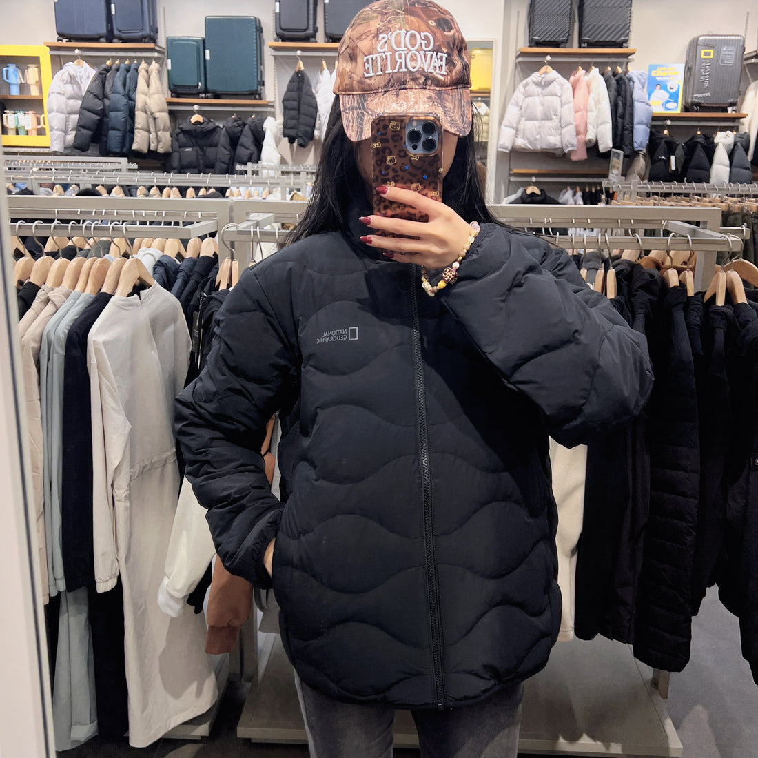 韓國 National Geographic Fowley Stand-Neck Tube Duck Down Jumper (鴨絨)【NG209】