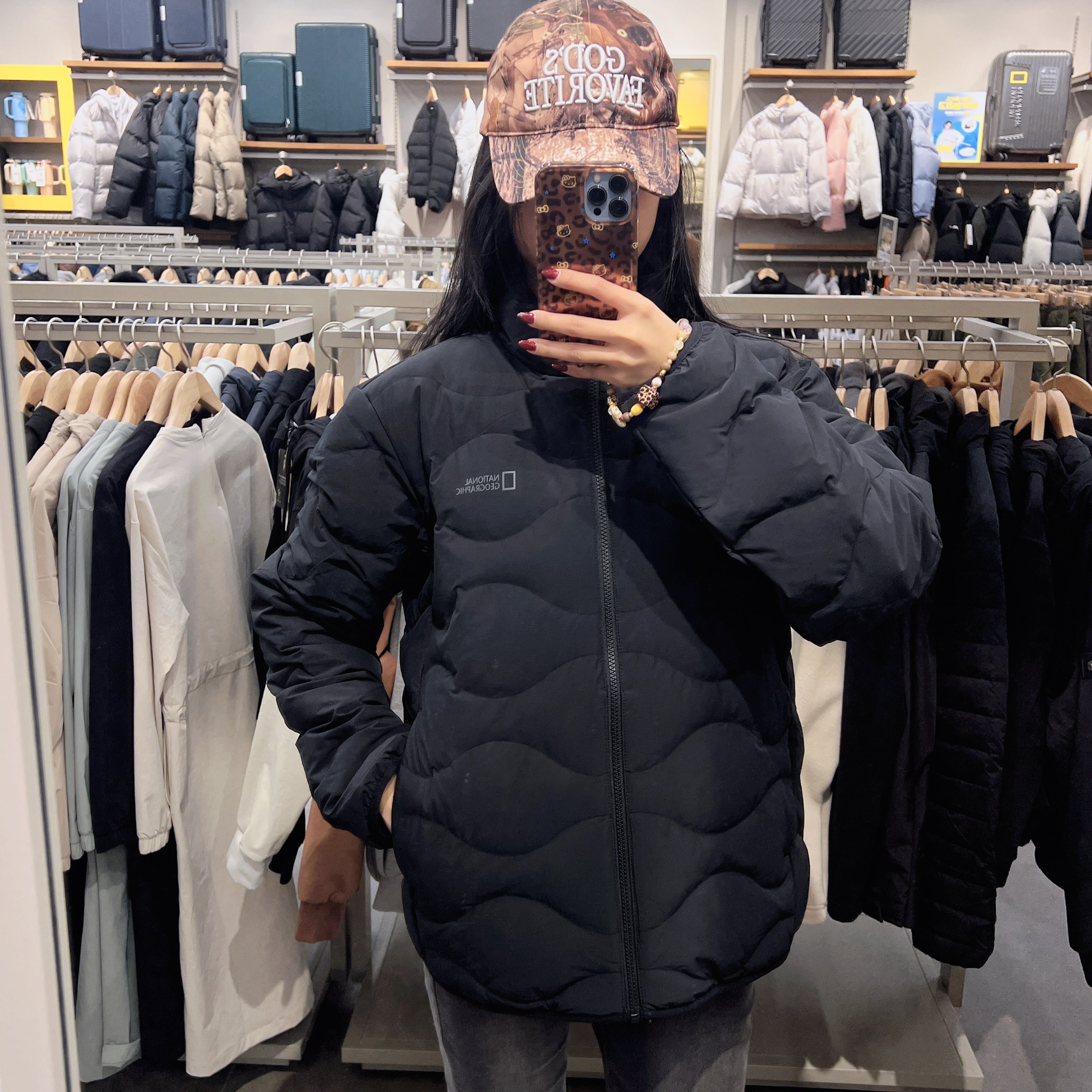 韓國 National Geographic Fowley Stand-Neck Tube Duck Down Jumper (鴨絨)【NG209】