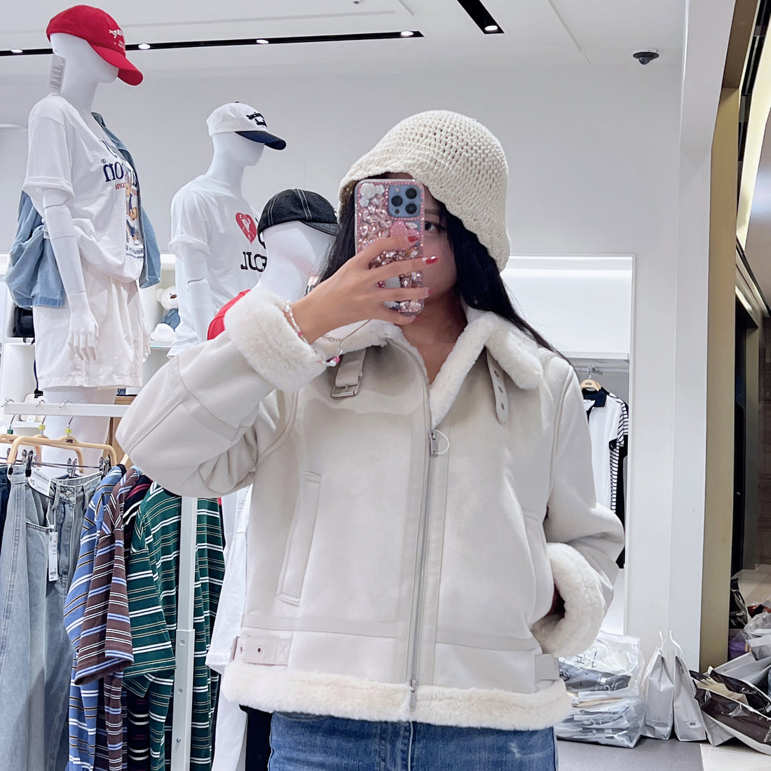 韓國 SPAO Fur Color Mustang【SP193】