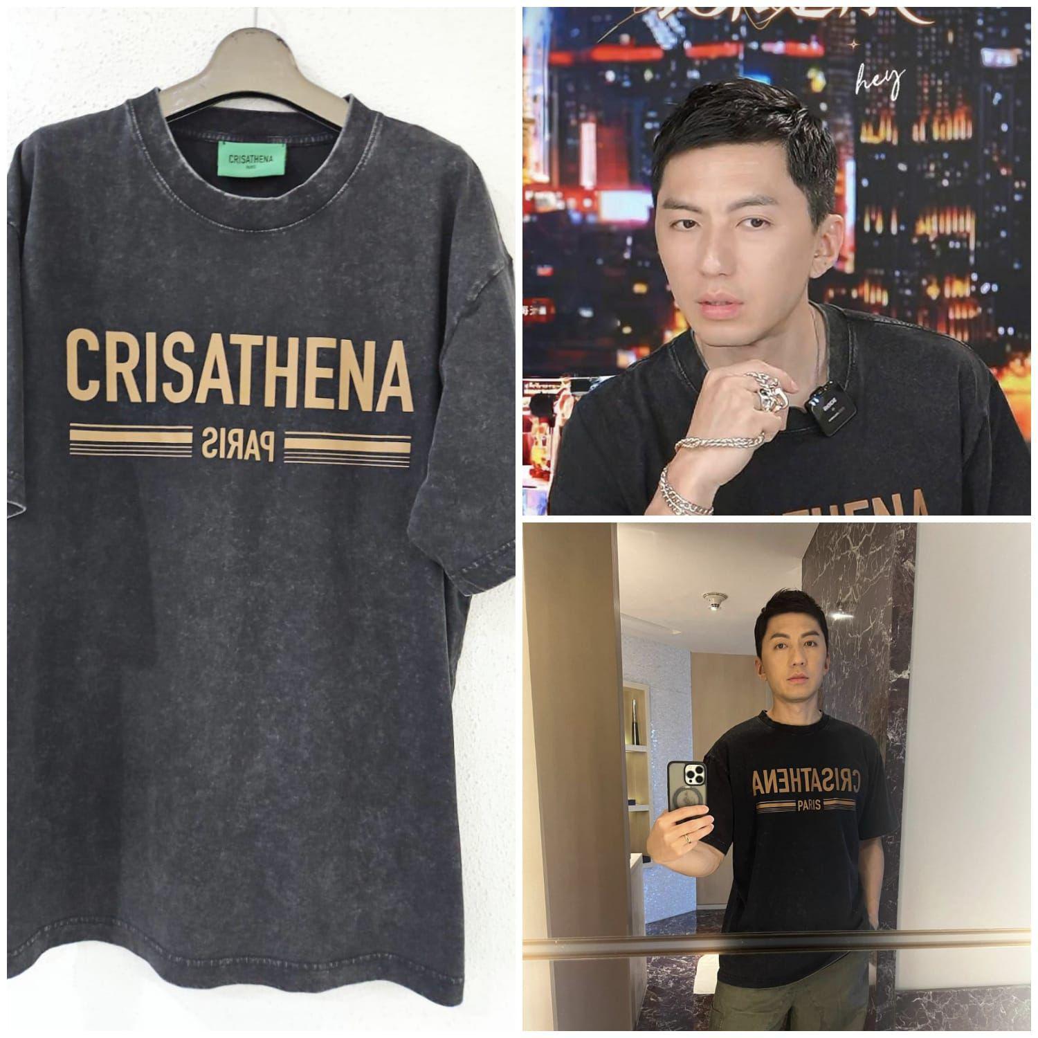 CrisathenaParis Stone Washed T Shirt 【YS144】