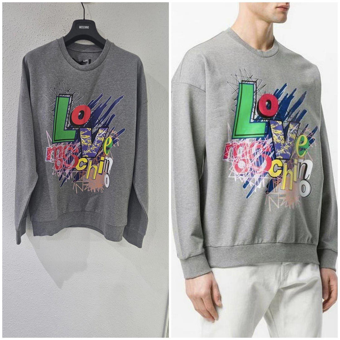 LOVE MOSCHINO Logo Print Sweatshirt 【YS229】