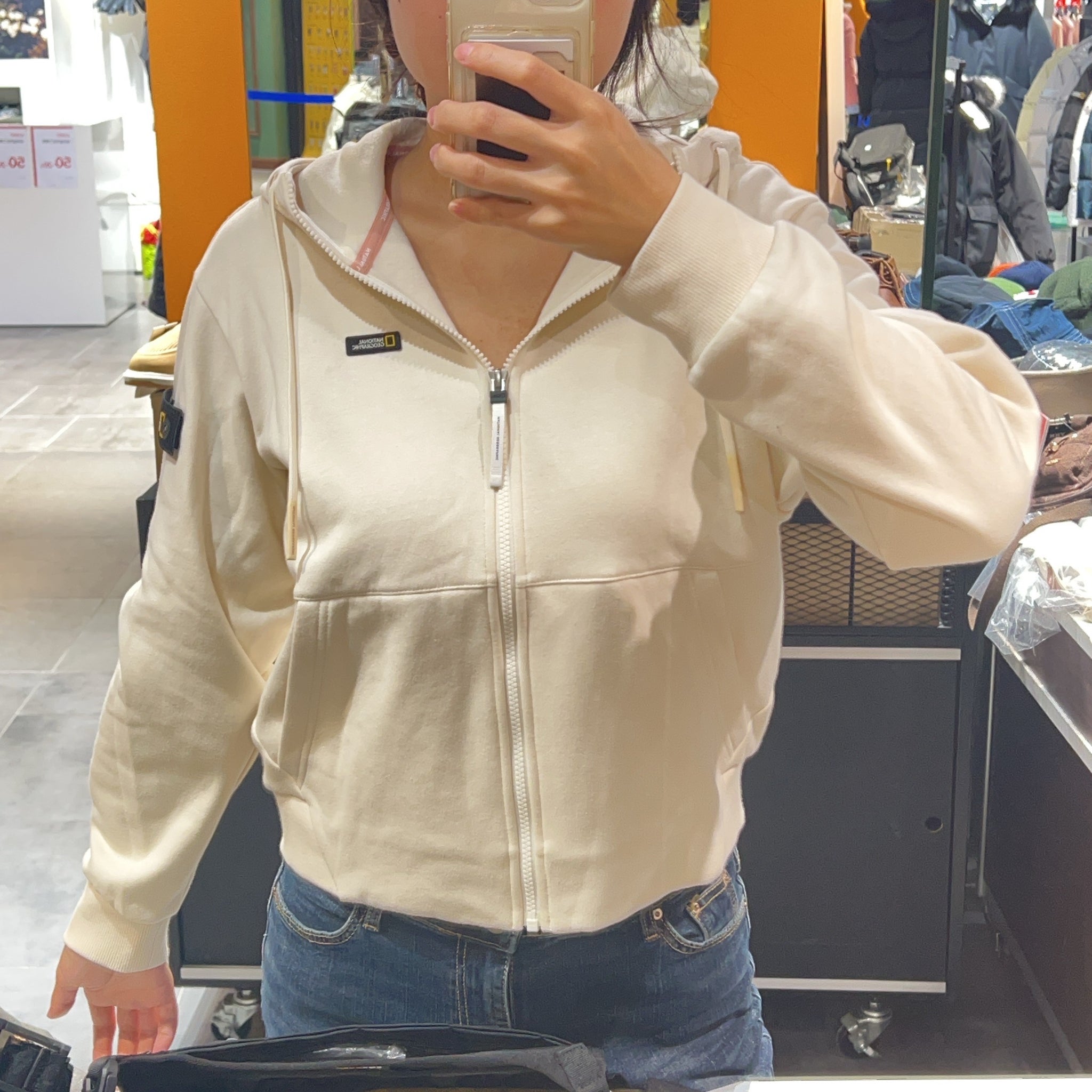 韓國 National Geographic Women's Maiden Fleece Hooded Zip-Up【NG325】