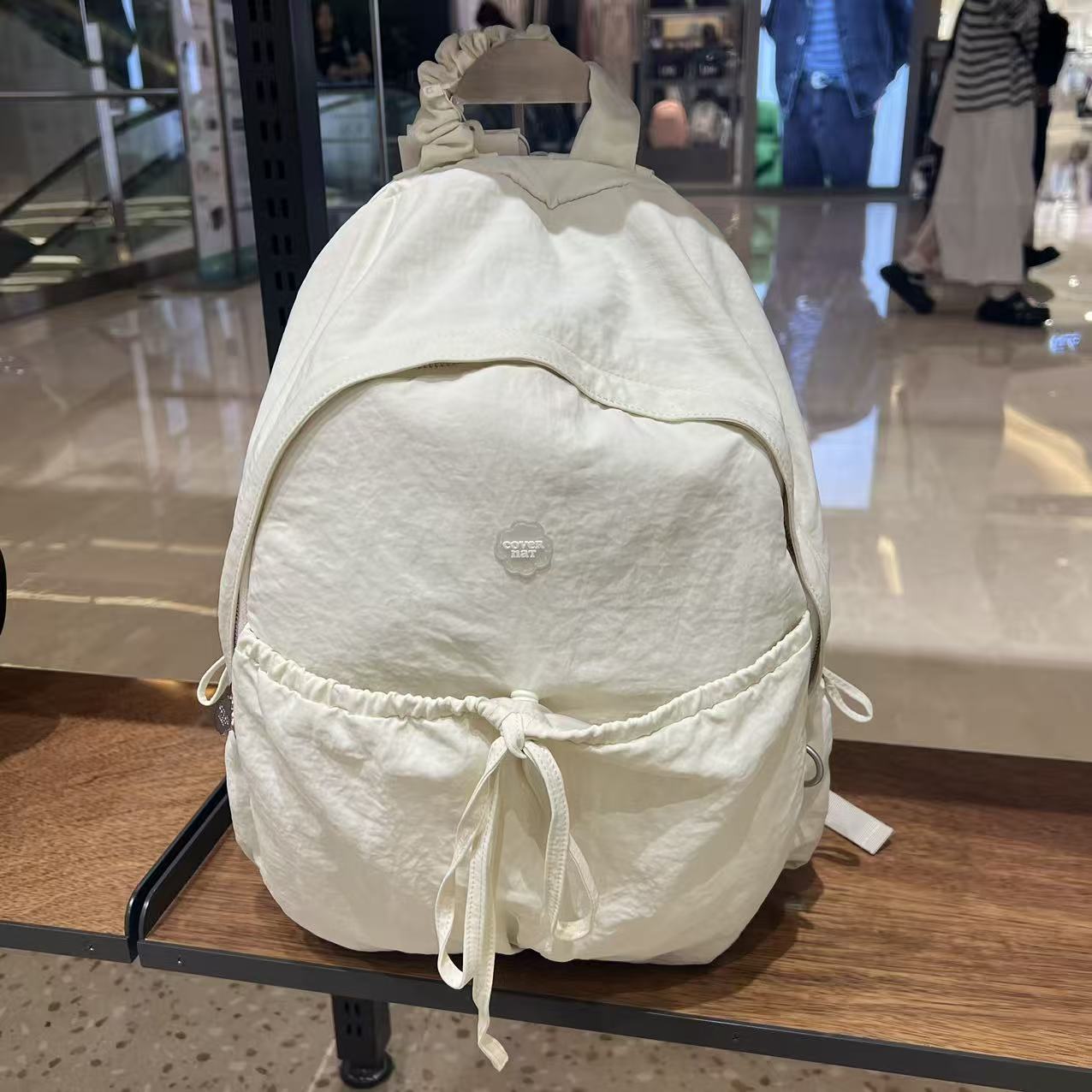 韓國 Covernat Cloverheart Shirring Nylon Backpack【CO002】