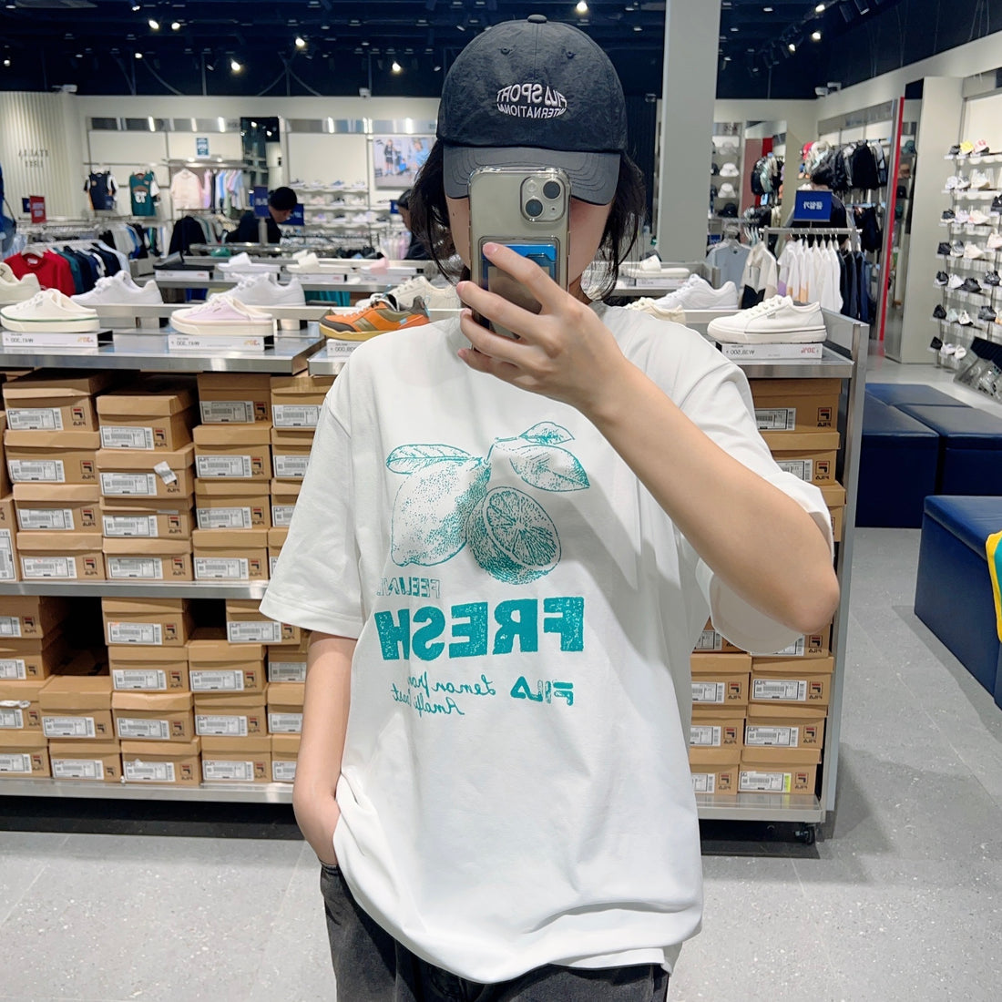 韓國 FILA Lightweight Stretch Graphic Short Sleeve T-shirt速干款【FA296】
