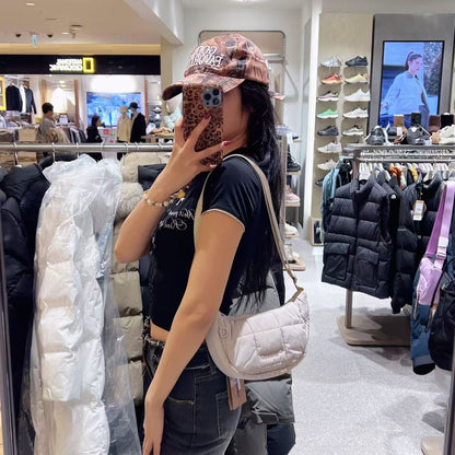 韓國 Discovery Moonriver Quilted Crossbody Bag S【DY105】