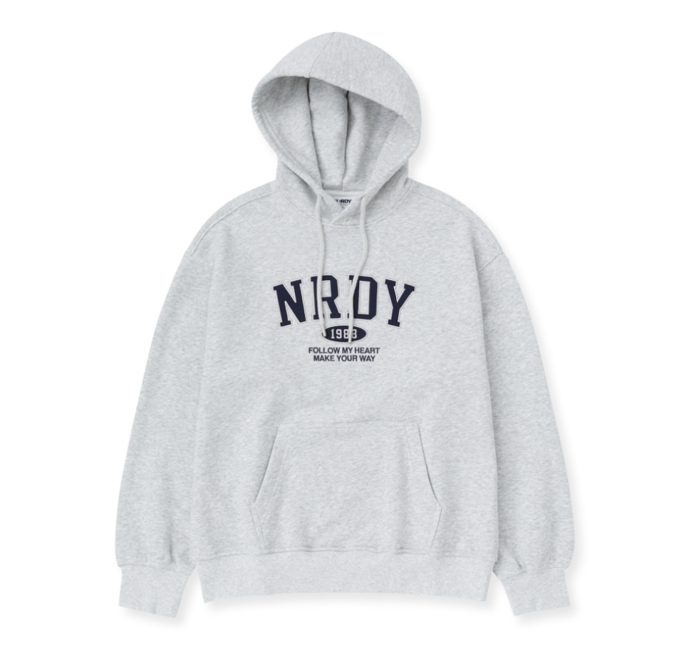 韓國 Nerdy Arch Logo Pullover Hoodie【NY043】