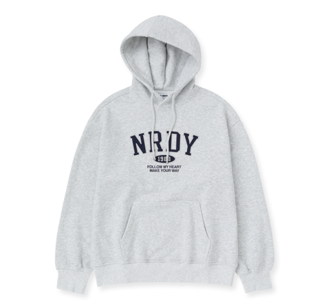 韓國 Nerdy Arch Logo Pullover Hoodie【NY043】