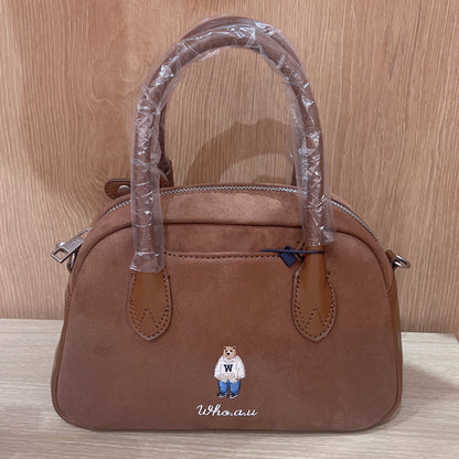 韓國 Who.A.U Sude Boston Bag【WA198】