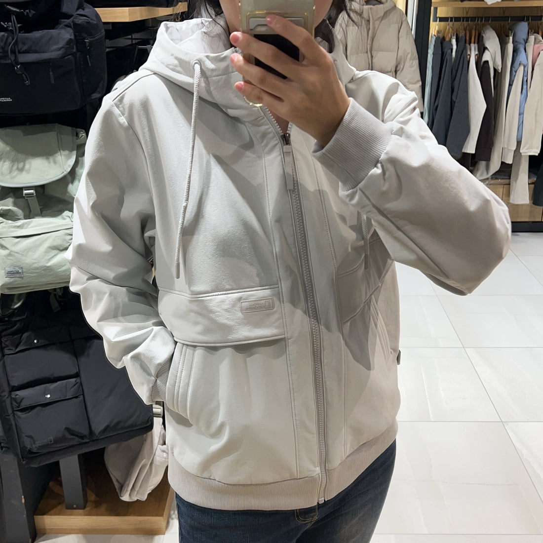 韓國 National Geographic Archelon Double Warm Fleece Woven Hooded Zip-Up【NG315】