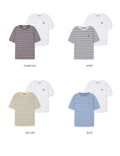 韓國 WhoAU Steve Stripe T-shirt 2PACK【WA253】