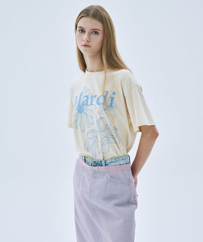 韓國 Mardi Mercredi TSHIRT TRIPLE FLOWER【MM041】
