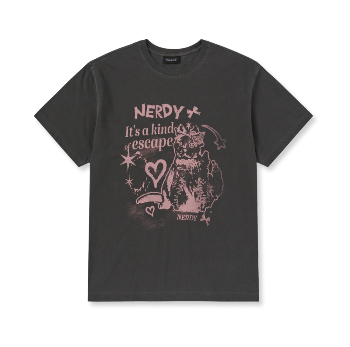 韓國 Nerdy Tomboy Nero Pigment S/S T-Shirt【NY020】