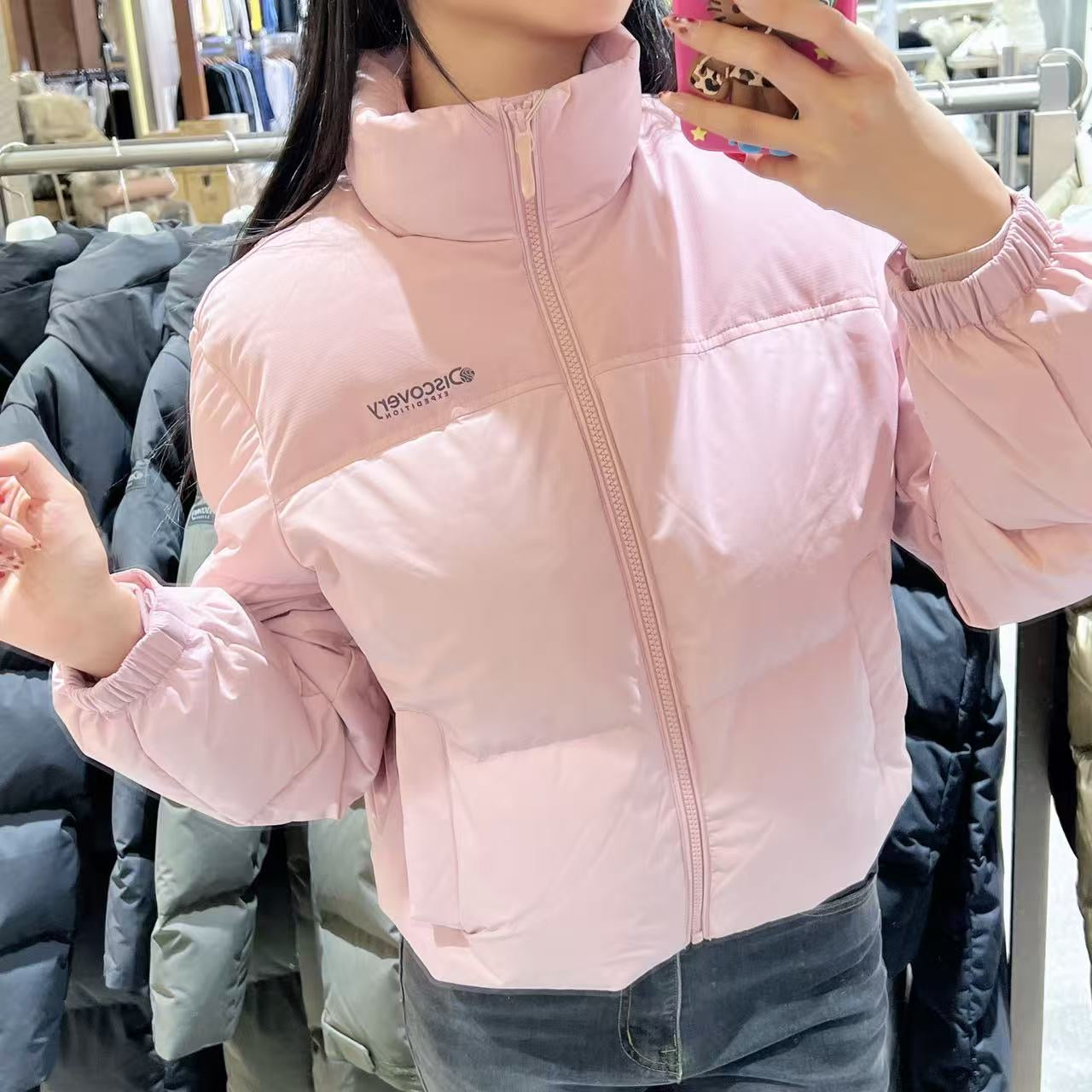 韓國 Discovery Women's Bansley Down Crop Short Padding (鴨絨)【DY216】