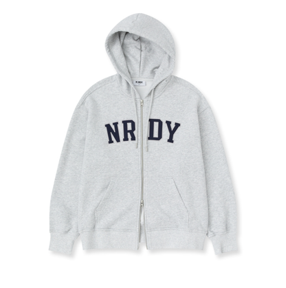 韓國 Nerdy Arch Logo Hoodie Zip-Up【NY042】