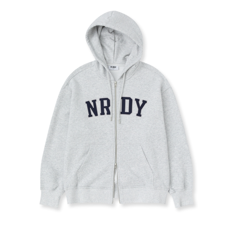 韓國 Nerdy Arch Logo Hoodie Zip-Up【NY042】