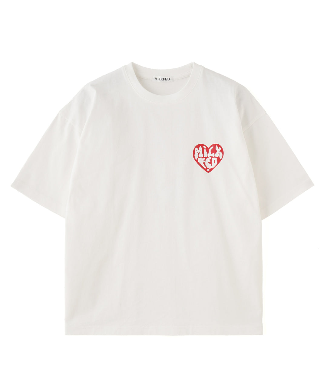 日本直送 MILKFED HEART LOGO WIDE S/S TEE【SJ032】