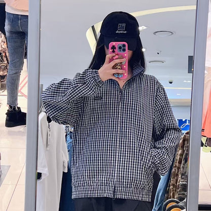 韓國 Mark Gonzales Checked Blue Jacket【MG262】