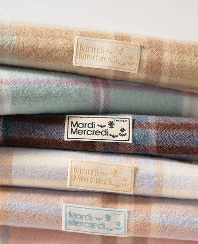 韓國 Mardi Mercredi Les Cadeaux Wool Muffler Check【MM179】