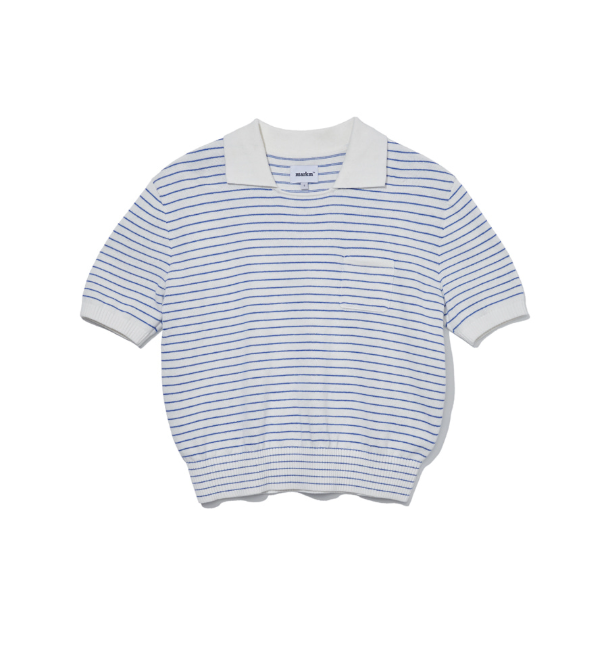 韓國 Markm Women's Striped Collar Knit【MA155】