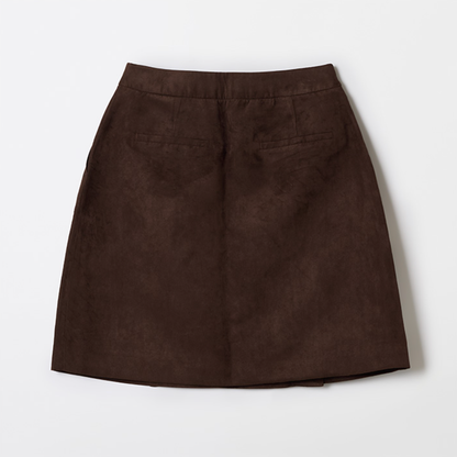 韓國 SPAO Suede Wrap Skirt【SP207】