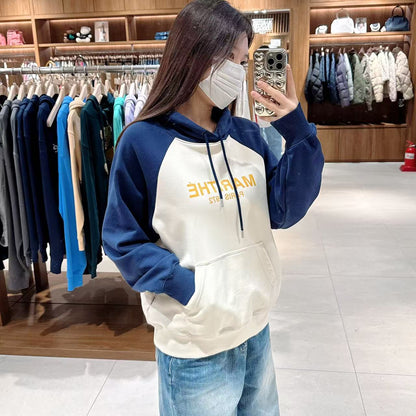 韓國 Marithe Francois Girbaud REGULAR LOGO RAGLAN HOODIE 【MF224】