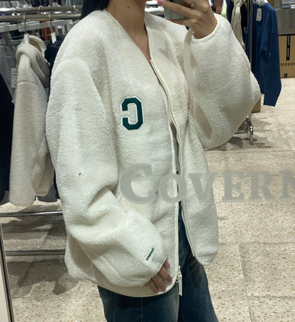韓國 Covernat C Logo Caraless Sherpa Jacket【CO016】 - STT Mall HK 靚太網購