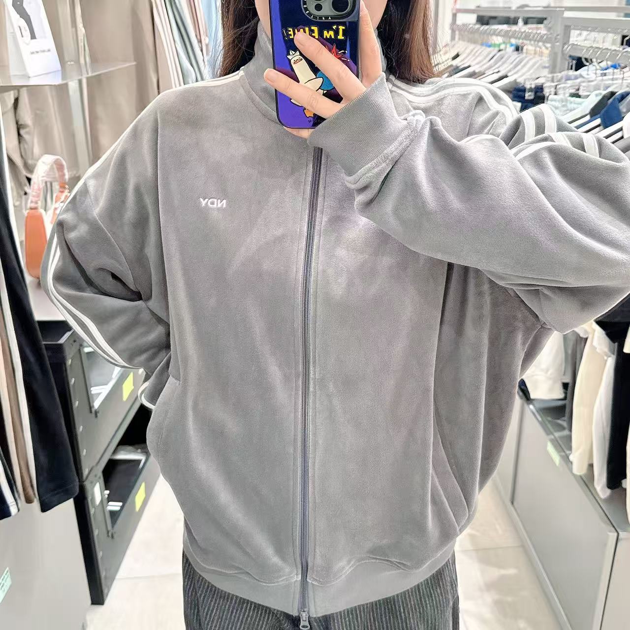 韓國 Nerdy Uni Velour Track Top【NY077】