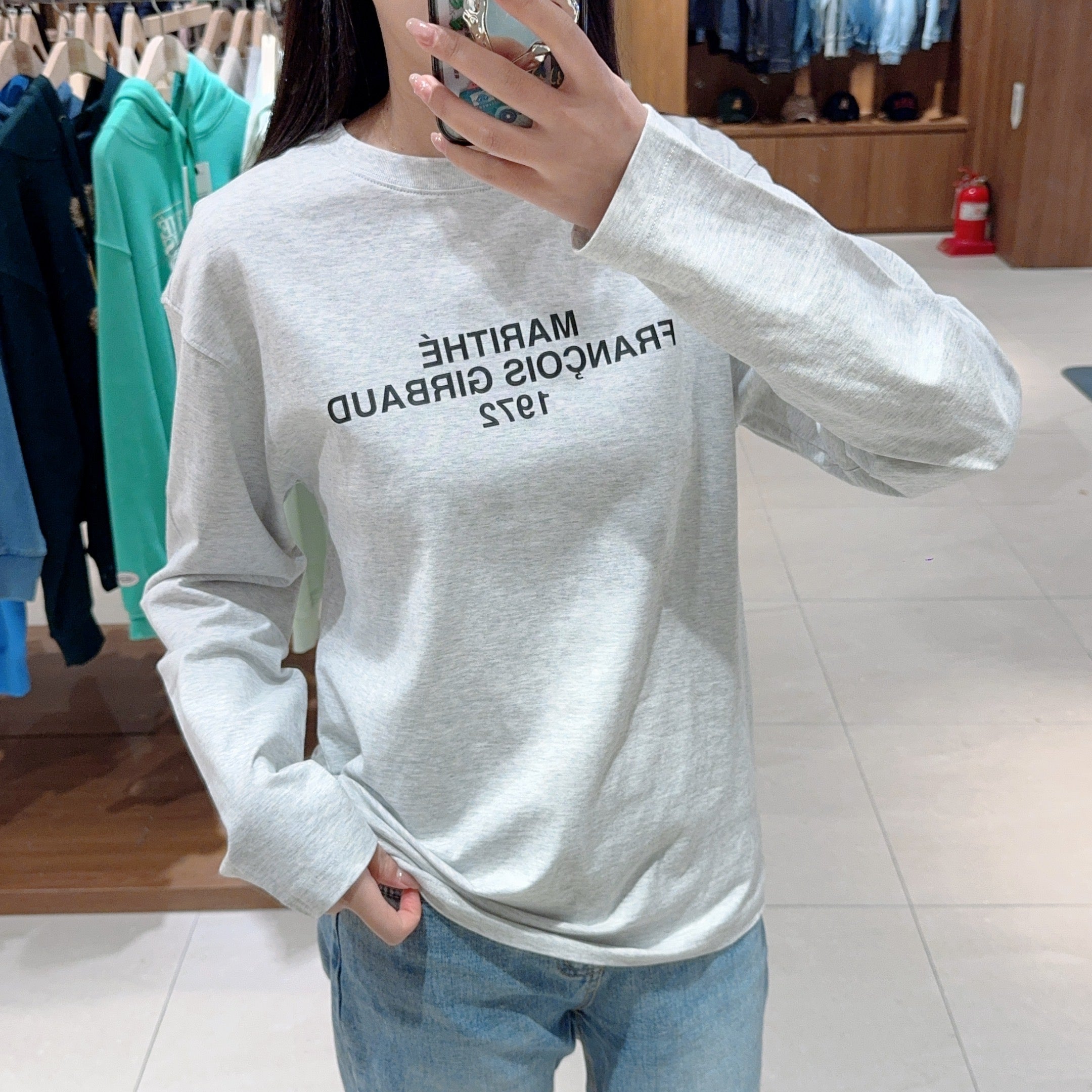 韓國 Marithe Francois Girbaud Lettering Logo Long Sleeve【MF393】