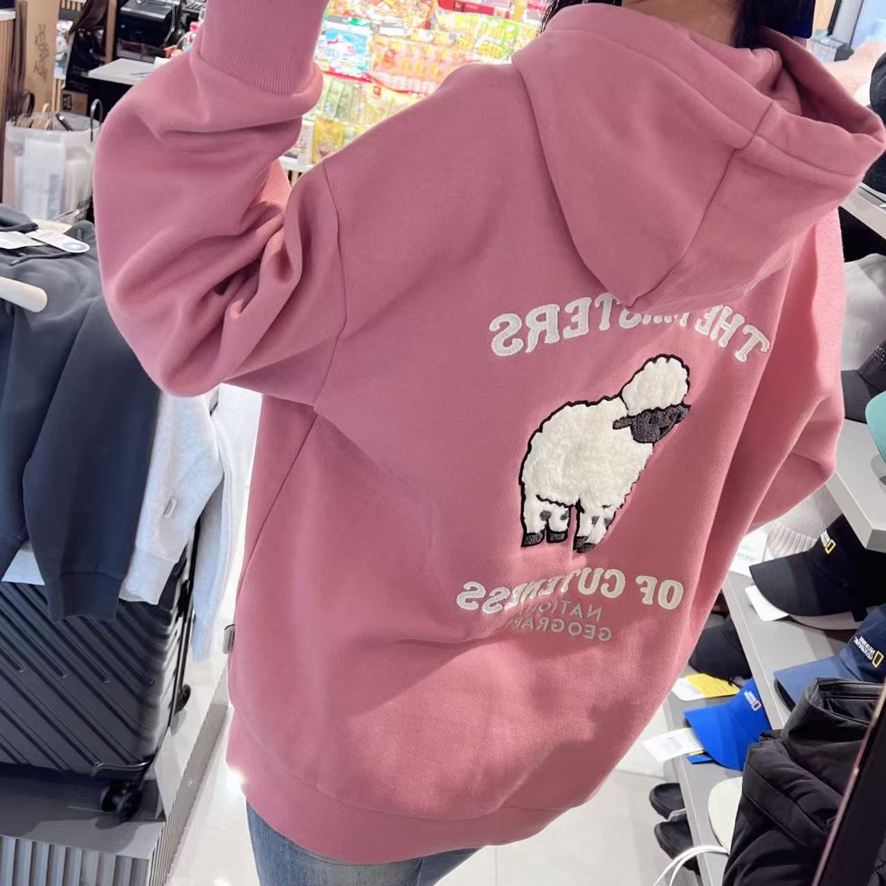 韓國 National Geographic Animal Graphic Semi-Overfit Hoodie【NG156】