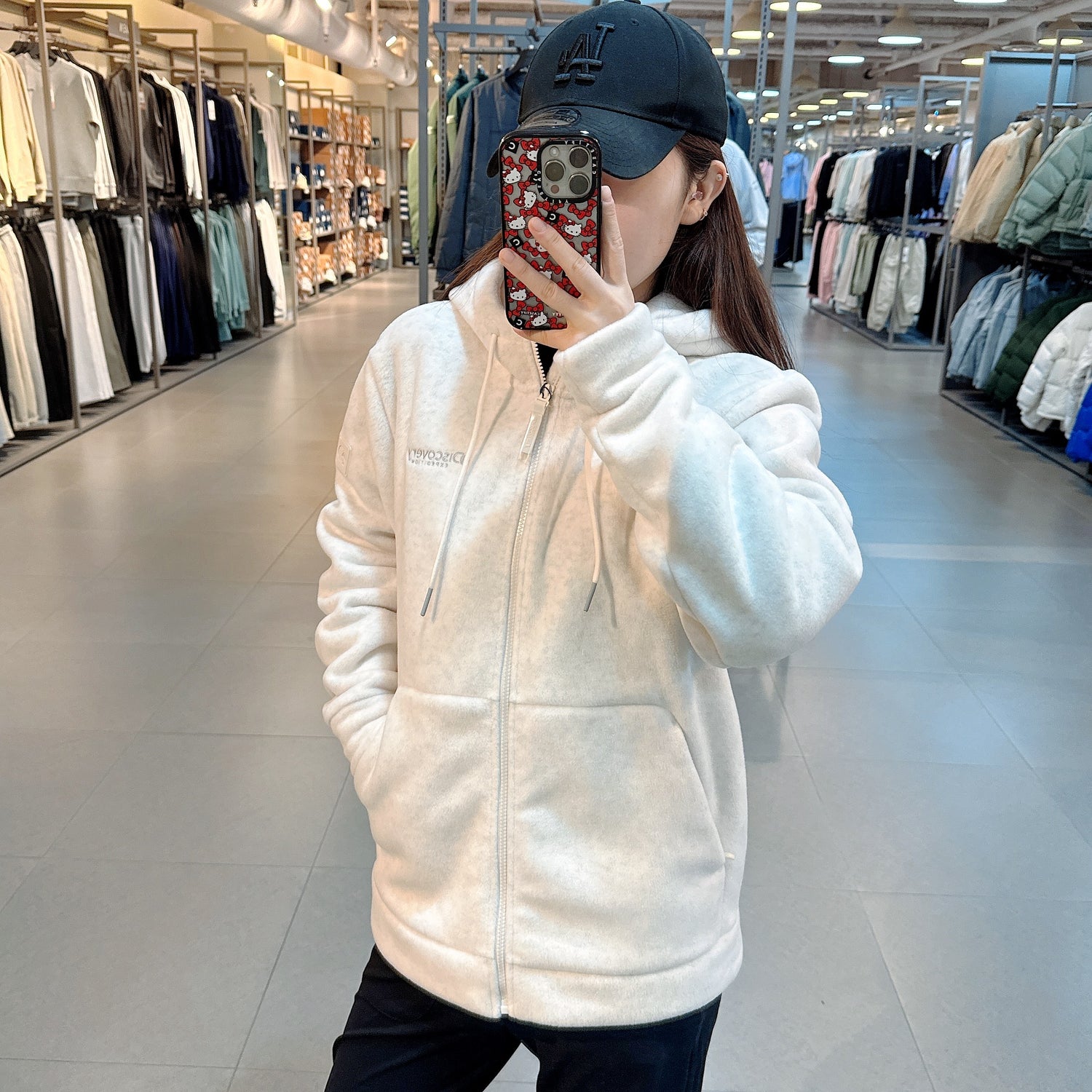 韓國 Discovery Airfleece Hooded Fleece Jacket【DY147】