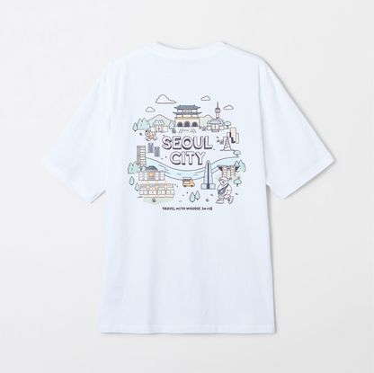 韓國 SPAO Seoul Tour Short Sleeve T-shirt【SP190】