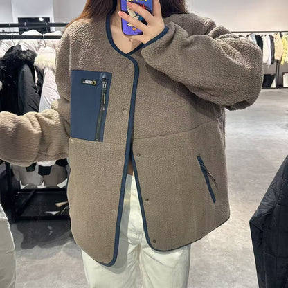 韓國 National Geographic Osukuni Quilted Reversible U-Neck Jacket【NG099】